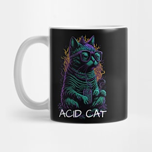 Techno Cat T-Shirt - Techno Organism - Catsondrugs.com - #cats #catsofinstagram #cat #of #catstagram #instagram #catlover #catlife #catlovers #instacat #kitten #pets Mug